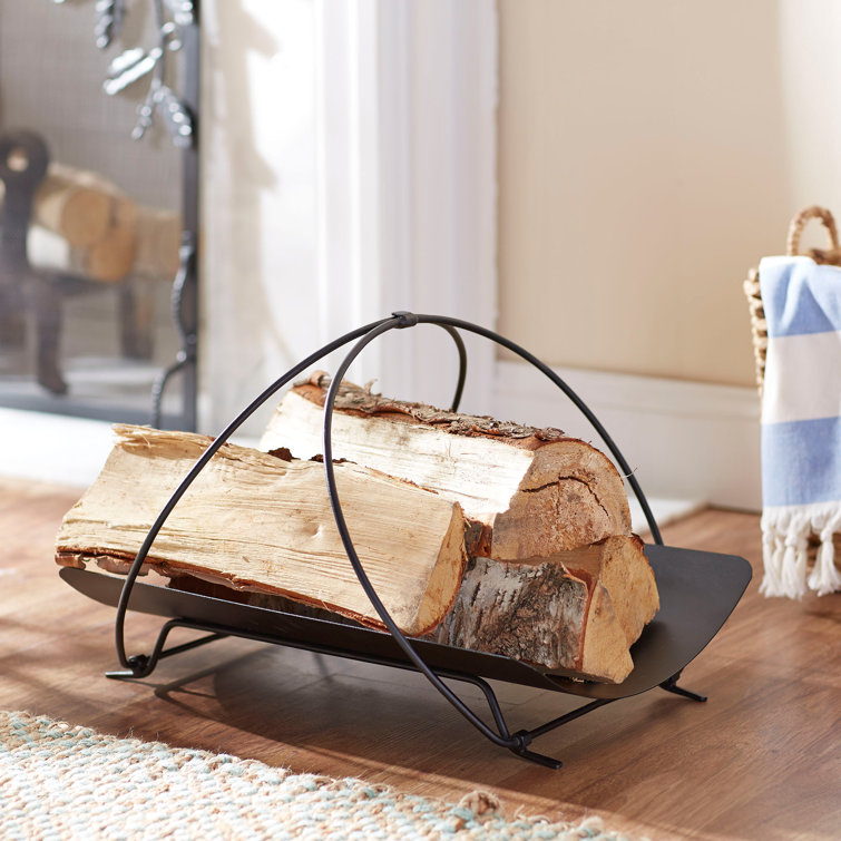 Wrought iron log discount basket